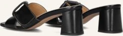 Notre-v Leder Mules 46652/g in Schwarz mit Blockabsatz -Teveo Geschaft 309887 3