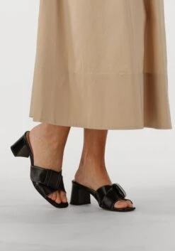 Notre-v Leder Mules 46652/g in Schwarz mit Blockabsatz -Teveo Geschaft 309887 8