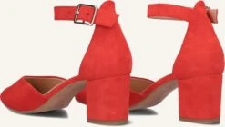 Notre-V Pumps 12625 - Elegante Rote Wildleder-Pumps mit Blockabsatz -Teveo Geschaft 309888 3