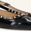 Notre-V 12270 Damen Slingbacks aus schwarzem Lackleder -Teveo Geschaft 309895 1
