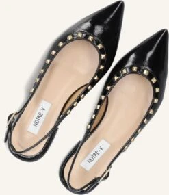Notre-V 12270 Damen Slingbacks aus schwarzem Lackleder -Teveo Geschaft 309895 5