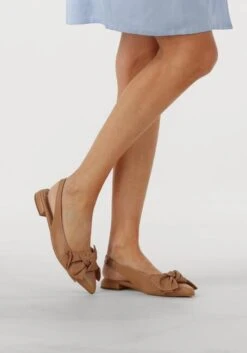 Notre-V Damen Slingbacks 43251 aus Leder in Camel -Teveo Geschaft 309901 8