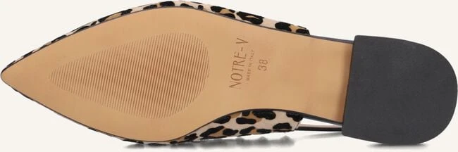 Notre-V 12270 Damen Slingbacks - Braun mit Leoprint 5 Notre-V 12270 Damen Slingbacks - Braun mit Leoprint – Bild 3