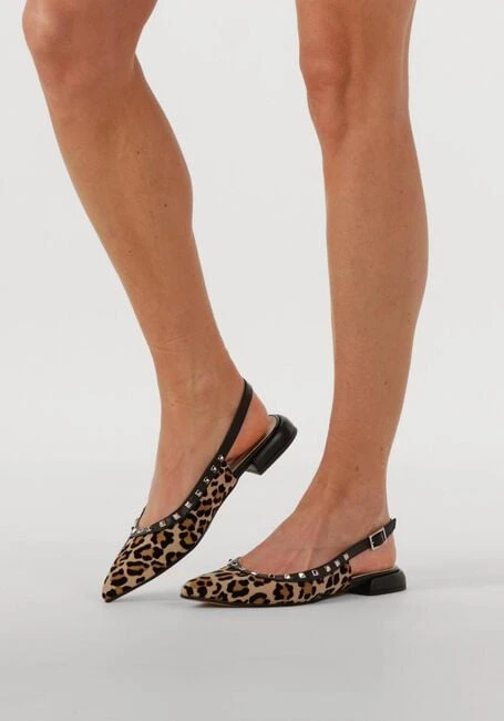 Notre-V 12270 Damen Slingbacks - Braun mit Leoprint 7 Notre-V 12270 Damen Slingbacks - Braun mit Leoprint – Bild 5