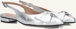 Lina Locchi Damen Slingbacks 010-73 in Silber – Elegante Leder-Pumps