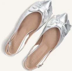 Lina Locchi Damen Slingbacks 010-73 in Silber – Elegante Leder-Pumps -Teveo Geschaft 310191 5