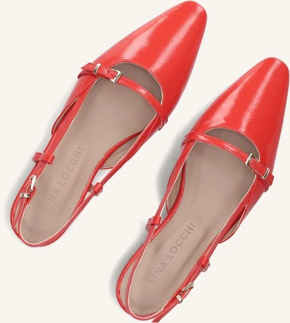 Lina Locchi Slingbacks 010-22 in Rot - Elegante Lackleder-Schuhe für Damen 6 Lina Locchi Slingbacks 010-22 in Rot - Elegante Lackleder-Schuhe für Damen – Bild 4