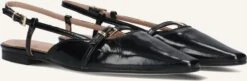 Lina Locchi Slingbacks 010-22 - Elegante Schwarze Lackleder Schuhe