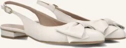 Lina Locchi 010-73 Slingbacks - Off-White Wildleder mit Blockabsatz