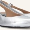 Lina Locchi Slingbacks 010-72 – Elegante silberne Pumps mit Blockabsatz -Teveo Geschaft 310206 1