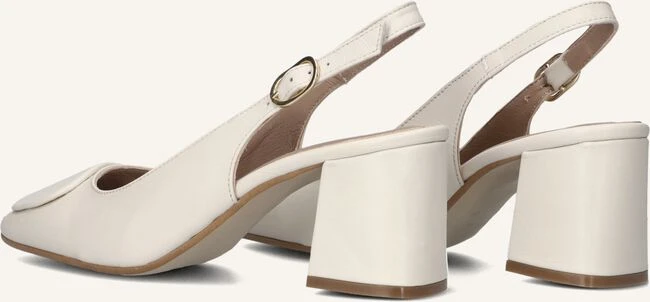 Lina Locchi 010-150 Beige Leather Block Heel Slingbacks 4 Lina Locchi 010-150 Beige Leather Block Heel Slingbacks – Bild 2