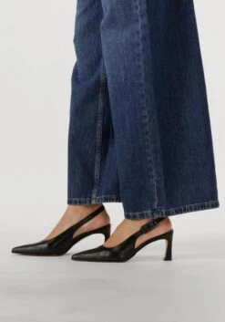 Lina Locchi Au263m Leder Slingbacks in Schwarz -Teveo Geschaft 310266 8