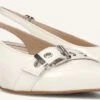 Lina Locchi Weiße Slingbacks Au 23 aus Lackleder mit Kitten-Heel 2 Lina Locchi Weiße Slingbacks Au 23 aus Lackleder mit Kitten-Heel -Teveo Geschaft 310268 1
