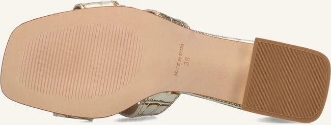 Notre-v Damen Mules AS-16621 - Goldfarbenes Leder in Kroko-Optik 5 Notre-v Damen Mules AS-16621 - Goldfarbenes Leder in Kroko-Optik – Bild 3