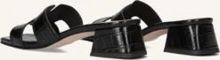 Notre-V Mules AS-16621 - Elegante Schwarze Leder-Pantoletten mit Kroko-Prägung 8 Notre-V Mules AS-16621 - Elegante Schwarze Leder-Pantoletten mit Kroko-Prägung -Teveo Geschaft 310318 3