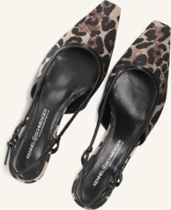 Kennel & Schmenger Black Leo Print Slingbacks 39100 -Teveo Geschaft 310462 5