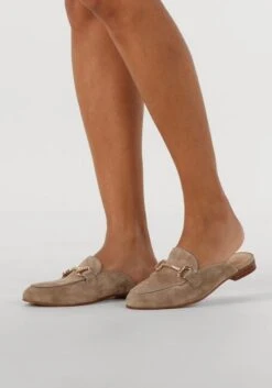 Notre-V 4015 Beige Suede Slippers with Buckle Detail 11 Notre-V 4015 Beige Suede Slippers with Buckle Detail -Teveo Geschaft 310519 8