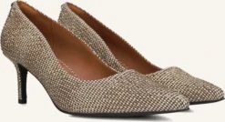 Kurt Geiger London Kensington Flexi 65 Goldfarbene Pumps mit Glitter-Finish