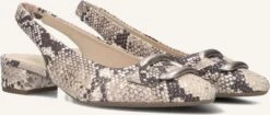 Gabor 521 Women's Beige Snake Print Slingback Pumps