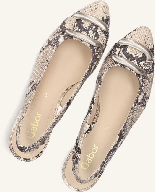 Gabor 521 Women's Beige Snake Print Slingback Pumps 6 Gabor 521 Women's Beige Snake Print Slingback Pumps – Bild 4