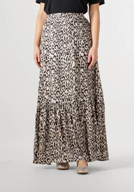 Jansen Amsterdam Maxirock Rina Rok - Beige Animal Print mit Rüschen 3 Jansen Amsterdam Maxirock Rina Rok - Beige Animal Print mit Rüschen