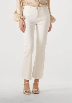 Janice Cooper Slim Fit Jeans - Stilvolle Weiße Damenjeans mit Hoher Taille