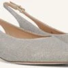 Peter Kaiser Beige Glitter Slingbacks 79442 with Elegant Block Heel -Teveo Geschaft 311810 1