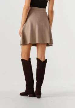 Y.A.S. Yasfonny HW Knit Skirt - Taupe A-Line Mini 6 Y.A.S. Yasfonny HW Knit Skirt - Taupe A-Line Mini -Teveo Geschaft 312634 2