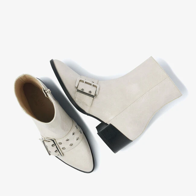 Via Vai Stiefeletten Rose Camden – Elegante Leder-Boots in Beige 6 Via Vai Stiefeletten Rose Camden – Elegante Leder-Boots in Beige – Bild 4