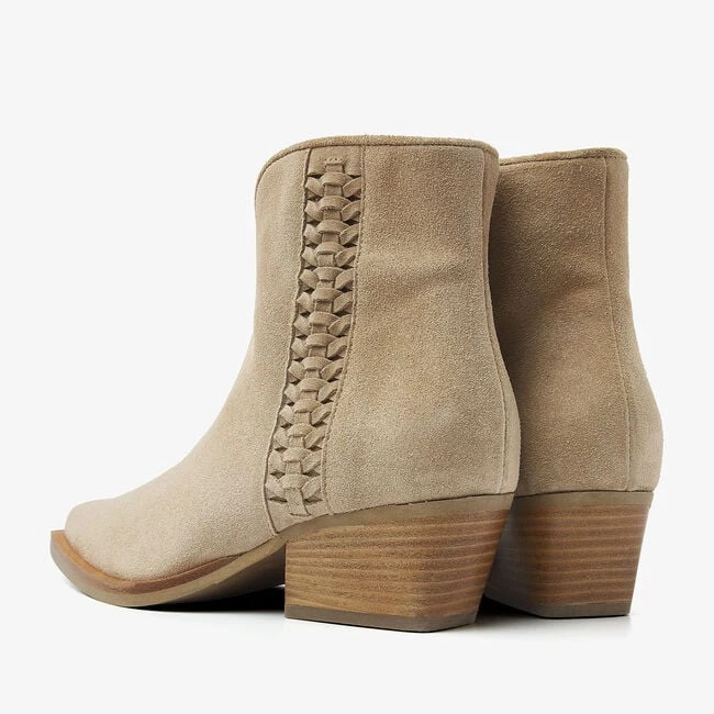 Via Vai Do Serena Damen Stiefeletten aus beigem Wildleder 4 Via Vai Do Serena Damen Stiefeletten aus beigem Wildleder – Bild 2