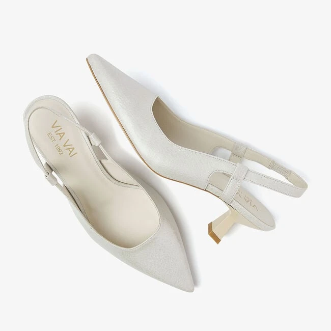 Via Vai Suzy Aliya Weiße Slingbacks aus edlem Wildleder 6 Via Vai Suzy Aliya Weiße Slingbacks aus edlem Wildleder – Bild 4