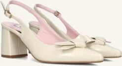 Notre-V 2621cl Beige Slingbacks - Elegante Pumps mit Blockabsatz