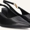 Guess Damen Slingbacks Zablea aus Leder in Schwarz -Teveo Geschaft 313365 1