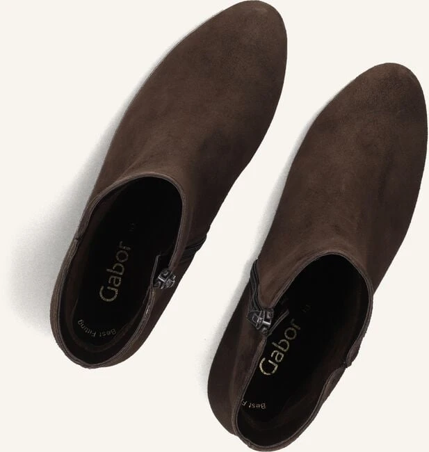 Gabor 680.3 Damen Stiefeletten – Hochwertiges Wildleder in Braun 6 Gabor 680.3 Damen Stiefeletten – Hochwertiges Wildleder in Braun – Bild 4