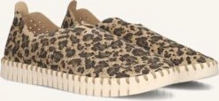 Ilse Jacobsen Tulip3275leo Slipper in Brown Leopard Print