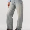 Abrand Jeans Alexis Mid Barrel Wide Leg Jeans - Light Blue