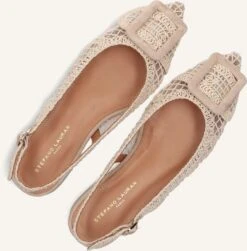 Stefano Lauran Beige Slingbacks - Pointed Toe Block Heels -Teveo Geschaft 316563 5