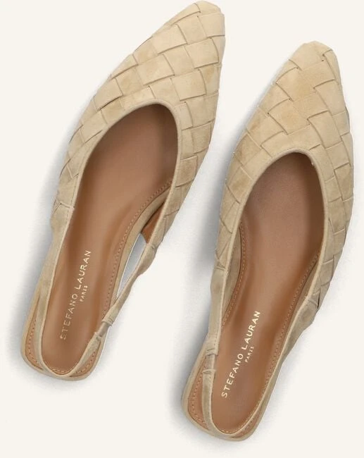 Stefano Lauran Beige Suede Slingbacks 6155 - Elegant Flat Shoes 6 Stefano Lauran Beige Suede Slingbacks 6155 - Elegant Flat Shoes – Bild 4