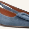 Stefano Lauran Slingbacks 58577a – Blaue Wildleder-Schuhe mit Blockabsatz