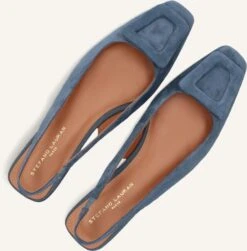 Stefano Lauran Slingbacks 58577a – Blaue Wildleder-Schuhe mit Blockabsatz -Teveo Geschaft 316593 5