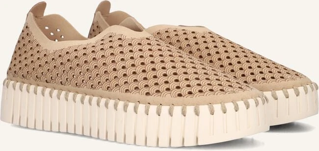 Ilse Jacobsen Tulip3373 Beige Slipper with Platform Sole 3 Ilse Jacobsen Tulip3373 Beige Slipper with Platform Sole