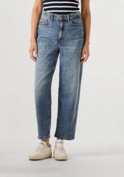 DRYKORN Flown Mom Jeans - Blue High Waist Denim