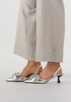 Blasz Daw0798 Silberne Slingbacks mit Kitten Heel für Damen -Teveo Geschaft 319414 8