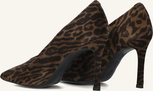 Unisa Tahal Pumps - Braune Wildleder Absätze mit Leoprint 4 Unisa Tahal Pumps - Braune Wildleder Absätze mit Leoprint – Bild 2