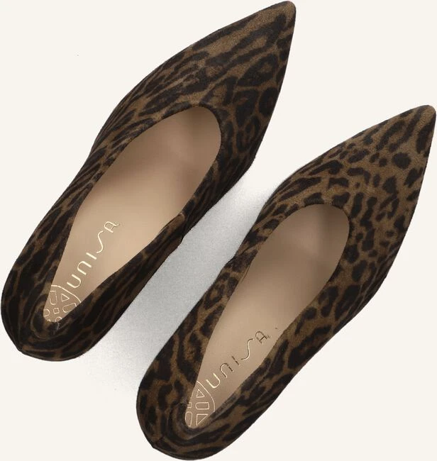Unisa Tahal Pumps - Braune Wildleder Absätze mit Leoprint 6 Unisa Tahal Pumps - Braune Wildleder Absätze mit Leoprint – Bild 4
