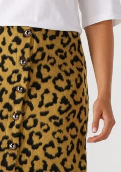 Amaya Amsterdam Hayley Minirock in Ocker mit Animal-Print -Teveo Geschaft 320331 3