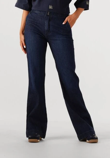 Summum Wide Jeans Bootcut Cropped - Dunkelblau Lightweight Denim 3 Summum Wide Jeans Bootcut Cropped - Dunkelblau Lightweight Denim