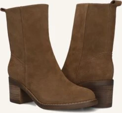 Blasz Shn2581-09 Braune Wildleder Stiefeletten mit Blockabsatz -Teveo Geschaft 321289 5