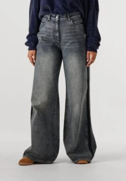 Nukus Ruby Pants Denim - Blue Oversized Straight Leg Jeans