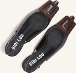 Bibi Lou Slingbacks 613z55vk - Braunes Leder mit Krokoprägung -Teveo Geschaft 322031 5